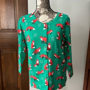 Le Tigre Green Fox Cardigan